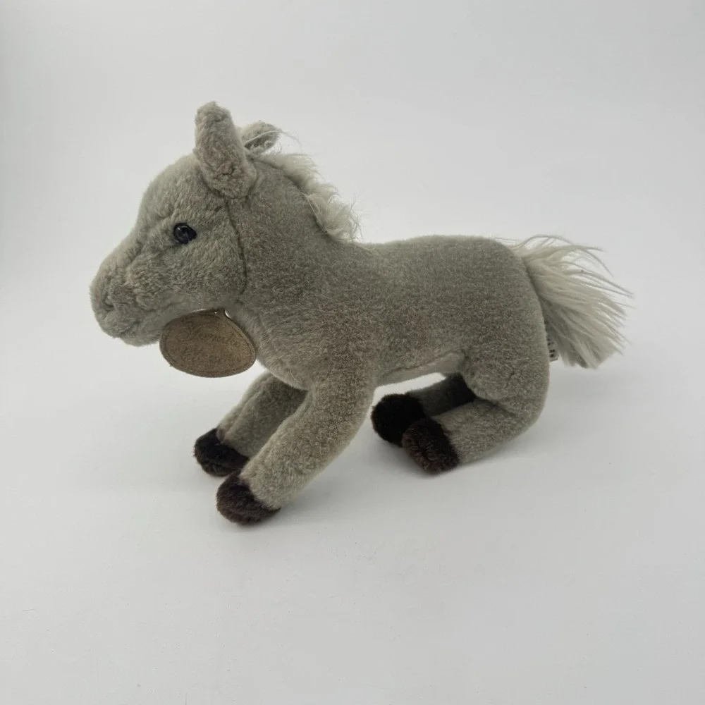 Russ Berrie‎ Yomiko Classics Stallion Horse Plush Gray White Mane Stuffed Animal